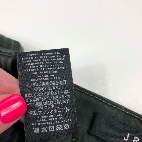 J Brand Super Skinny Dark Green Jeans Size 29 - Picture 7 of 8